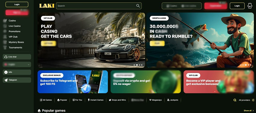 Логотип Laki World Casino
