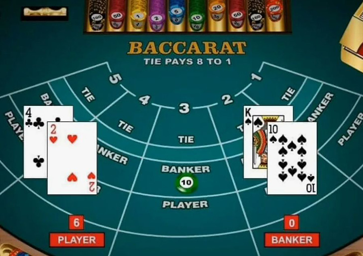Игровой стол баккара в онлайн-казино