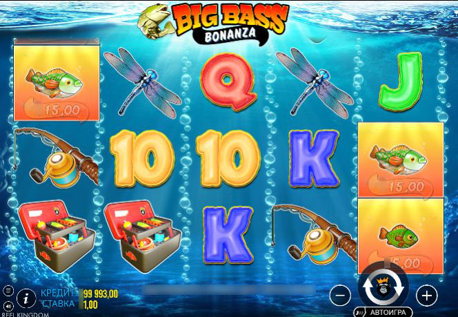 Бонусная игра Free Spins в Bigger Bass Bonanza