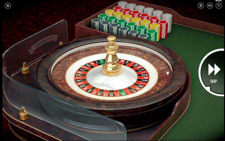 Колесо европейской рулетки с одним нулем крупным планом