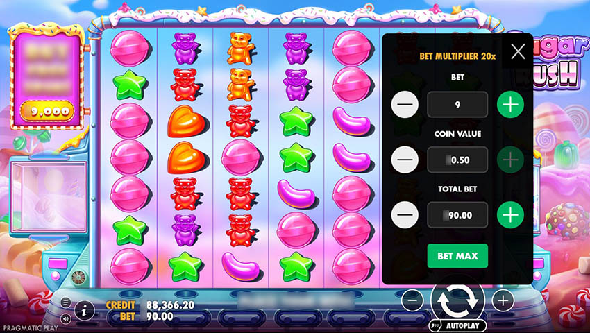 Демо-режим Sugar Rush с виртуальными кредитами