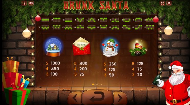 Drunk Santa на экране смартфона в вертикальном режиме