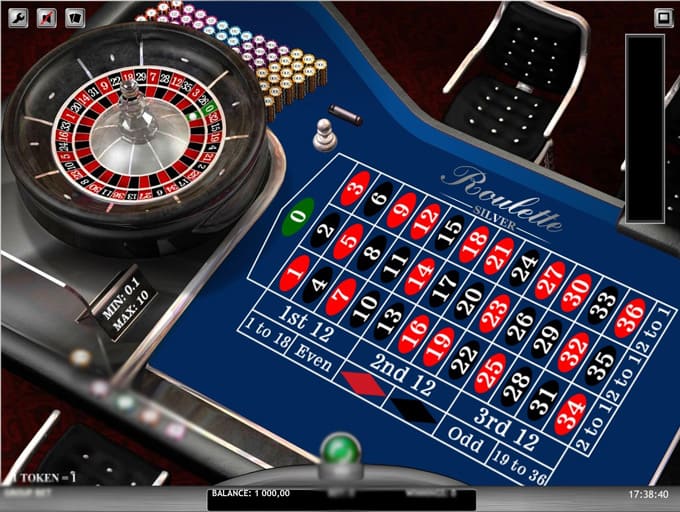 Игровой стол Roulette Silver с классической европейской раскладкой и удобным интерфейсом