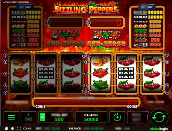 Игровой автомат Sizzling Peppers на экран ноутбука и смартфона