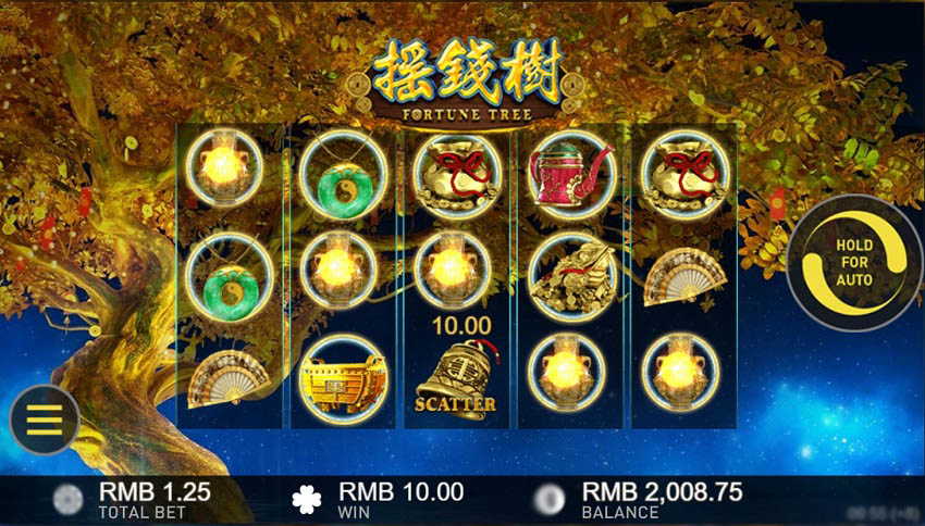 Геймплей Fortune Tree с выигрышными комбинациями